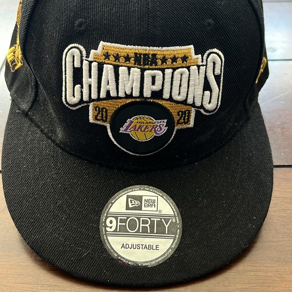 Los Angeles LA Lakers NBA Champions Ball Cap Adjustable Baseball Cap Hat - Picture 3 of 9
